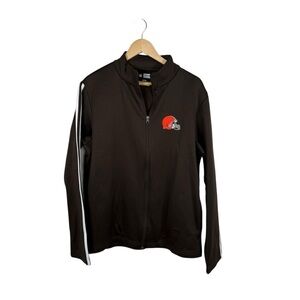 NWOT NFL Team Apparel Cleveland Browns Track Jacket Men's Size Medium